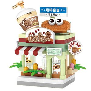 LOZ 마이크로블럭 카페 하우스