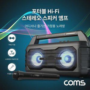 휴대용 블루투스 Hi Fi 스테레오 스피커 앰프 20W