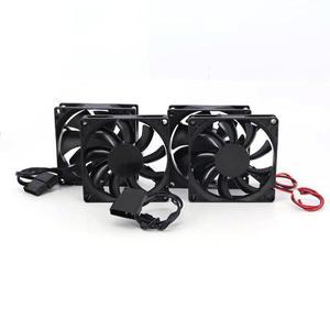 쿨링팬브러시리스 냉각 선풍기 방열판 라디에이터  PC 케이스 GPU E1 용  8cm 8015 DC 12V 3 핀  큰 4 xh 2