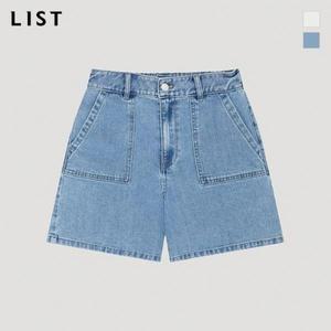 리스트 포켓 백 밴딩 숏 데님 팬츠 TSMSPP6201