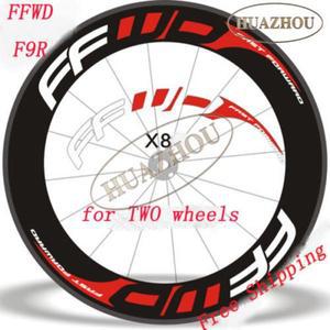 FFWD 700C F9R 용 림 스티커 패스트 포워드 핏 80 88 90 mm 깊이 도로 자전거 휠셋 액세서리