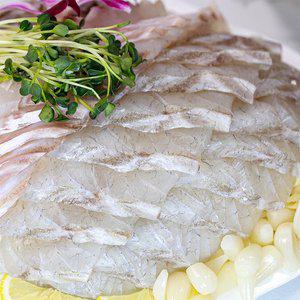 [노다지수산]가락시장 횟집 3kg 이상급 대농어 슬라이스/필렛 농어 농어회 400g