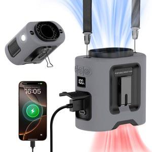 14500MAH 휴대용 허리 360 야외 스포츠를 위한 전원 은행 LED 조명이 있는 회전 매달린 강한 바람