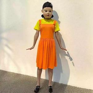 오징어게임2 영희 옷 가면 코스튬 진행요원 의상 할로윈 복장 졸업사진 반티 굿