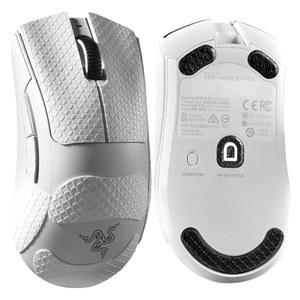 요오드루 2 in 1 땀에 강한 마우스 그립 테이프 DeathAdder V3/V3 Pro용 스케이트 - 미끄럼 방지 스티커 및 내구성이 뛰어난 부드러운