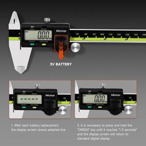 Mitutoyo 일본 버니어 캘리퍼스 LCD 디지털 0.01mm 목공 내마모성 녹 방지 정밀 측정 도구