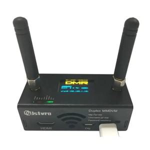 조립된 듀플렉스 MMDVM 스팟 UHF VHF + OLED + 안테나 케이스 키트 지원 P25 DMR YSF DSTA NXDN Raspberry