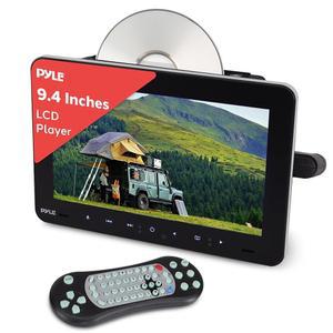 Pyle 차량 헤드레스트 마운트 멀티미디어 디스크 플레이어 - 9.4인치 고해상도 LCD 디스플레이 CD/DVD USB/
