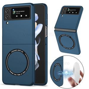 Galaxy Z Flip5 4 3 Magsafe 케이스 용 자기 무선 충전 지문 커버
