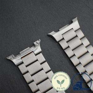 삼성 갤럭시 워치 8 클래식 46mm 남성용 티타늄 스트랩 (틈새 없음) 메탈 밴드 액세서리