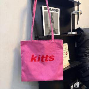 kitts 에코백 에코백 슈파토장바구니 브랜드 공항패션 핑크 노타백