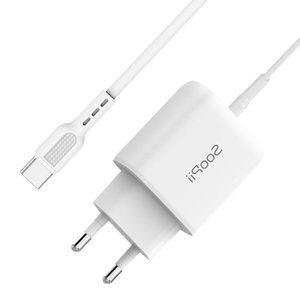 쌍문상회 수피 25W PD PPS C타입 2M 초고속 충전기 화이트