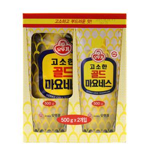 오뚜기 고소한 골드 마요네즈(500g x 2개입)