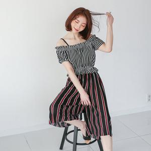 시원여름코디 찰랑거리는 통바지 빅사이즈바지 경량바지  편한바지 7부/ 볼쉬 블랙레드