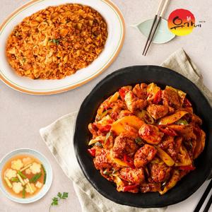 유가네 4인세트[닭갈비600gX2+닭갈비볶음밥x2+사리2종(치즈2,쫄면1)]