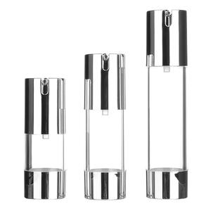 에어리스 NO캡 실버 진공에센스용기 15ml 30ml 50ml 화장품공병
