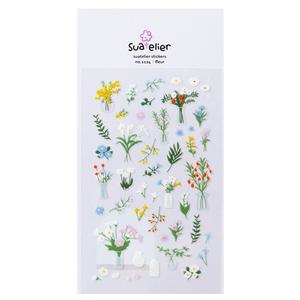 꽃무늬 꽃 fleur 1124 JR 슈아뜰리에 다이어리 다꾸 스티커 제이알