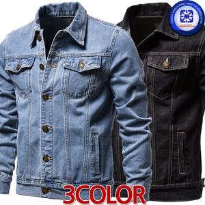 남성 봄가을 TAILOR 메이드 워싱 데님 청자켓 3칼라