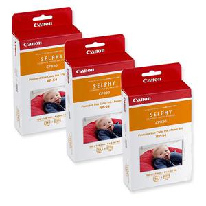 캐논정품 RP-54 포토용지+카트리지 3개 A6/CP1000/CP910/CP1200/CP1300/CP1500 사진인화지/엽서사이즈/4x6