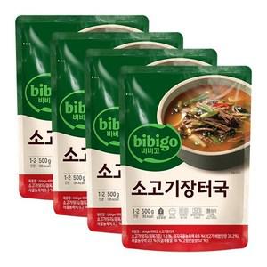 비비고 소고기장터국 500g X 4봉