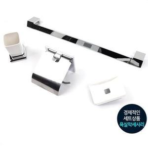 화장실 수건걸이 컵 비누받침 휴지걸이 행거 4종세트 싱글족 자취생 신혼부부 원룸