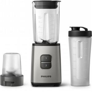 미니 블렌더 HR-2604 (1L, 2단계 속도조절, 스테인리스 칼날, 다지기, 텀블러 포
