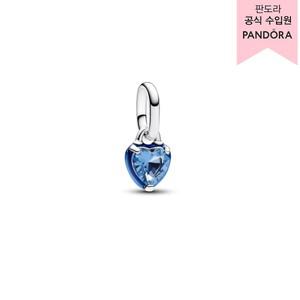 (백화점 보증서 제공)미 블루 차크라 하트 미니 댕글 참_793042C02