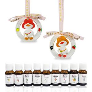 본품+오일+선물포장 바오밥 차량용 방향제 캐릭터 석고 프리티미니덕 귀여운 특이한 인기 향기 디퓨저