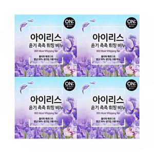 세안비누 온더바디 욕실비누 비누도매 아이리스 촉촉한 휘핑 비누 4입