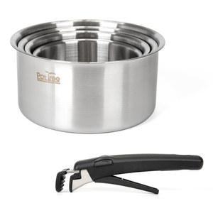 IH 국내산 탈부착손잡이 스텐냄비 14cm 16cm 18cm 20cm 매직핸들 편수냄비 라면 이유식 다용도