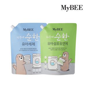마이비 순한 리필 1600ml( 세제1팩 + 유연제1팩)
