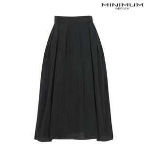 [미니멈]플리츠 주름 스커트 MXBAWS3460-BK