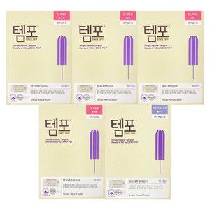 동아제약 템포 내추럴 슈퍼 16P x 4개 + 레귤러 16P x 1개