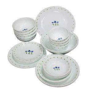 [기타]코렐 IIGGQJPY 식기 세트 접시 공기 대접 냉면기 그릇 블루 25p