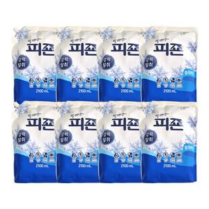 섬유유연제추천 피죤 블루비앙카 리필용 2100ml 8입 1박스