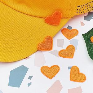 [BZFGHMJ1_51AA]의류 와펜 DIY 하트 빈티지 리폼용 스티커