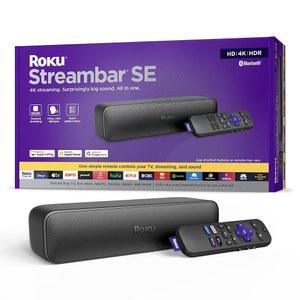 Roku Streambar SE | 4K /HDR 스트리밍, 프리미엄 스피커, 선명하고 선명한 대화를 위한 향상된 음성 선명도를 갖춘 2-in-1 TV 사운드바 - 빠른 가이드 간단한 설정