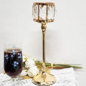 [BZI2LL4M_51AJ]금빛 캔들 크리스탈촛대 L 티라이트홀더