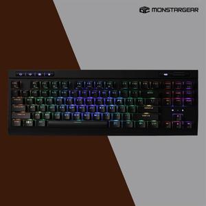 몬스타 가츠 MK87 RGB LED 블랙 갈축 게이밍 기계식 키보드