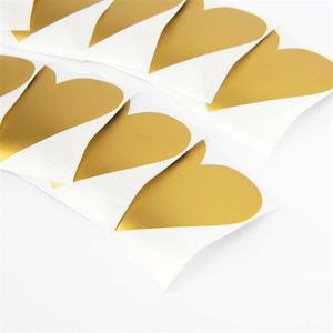 스크래치복권만들기 골드 스크래치 복권 스티커 10P 하트