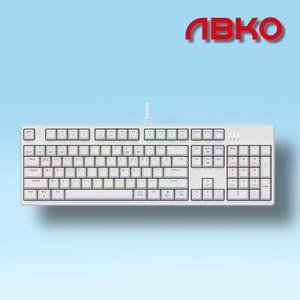 앱코 K660S V2 카일 광축 V2 게이밍 기계식 키보드 화이트 클릭 청축