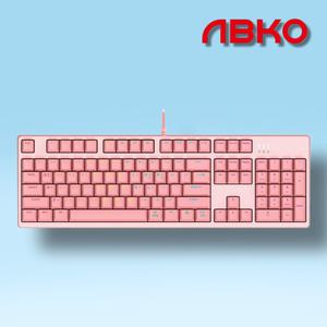 앱코 K660S V2 카일 광축 V2 게이밍 기계식 키보드 핑크 클릭 청축