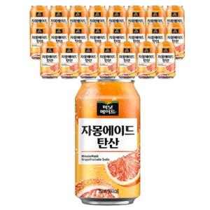 미닛메이드 자몽에이드 탄산 캔355ml 24개