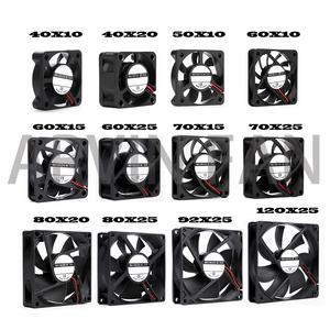 축 냉각 브러시리스 모터 케이스 조용한 FAN 2 핀 슬리브 베어링 40mm 50mm 60mm 70mm 80mm 92mm 120mm DC