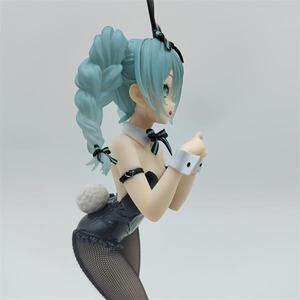 정품 Furyu Bicute Bunnies 하츠네 미쿠 루루도 토끼 소녀 애니메이션 피규어 액션 장면 Collectible 장식