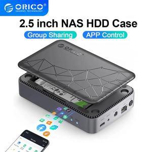 ORICO 2.5 인치 SATA SSD 인클로저 NAS 네트워크 HDD 보관 케이스 HD 외부 상자 USB 하드디스크 드라이브