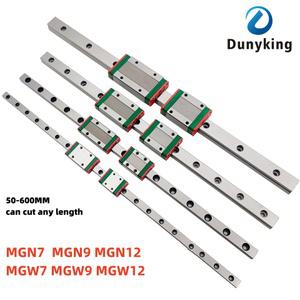 1 라이너 가이드 캐리지 3D 프린터 부품 MGN7C MGN9C MGN12H MGN15C 소형 선형 레일 슬라이드 MGN7H MGN12C