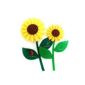 [JHQSSOO7_52GC]만들기 재료 펠트 미니해바라기줄기