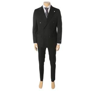S/S  이태리 수입원단 블랙 더블 정장 세트 PGJ2045PGP2245