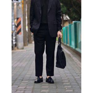 매장정품 지오지아 남성 테이퍼드 폴리 써커 셋업 팬츠_AAE2PP1603 AAE2PP1603 713454